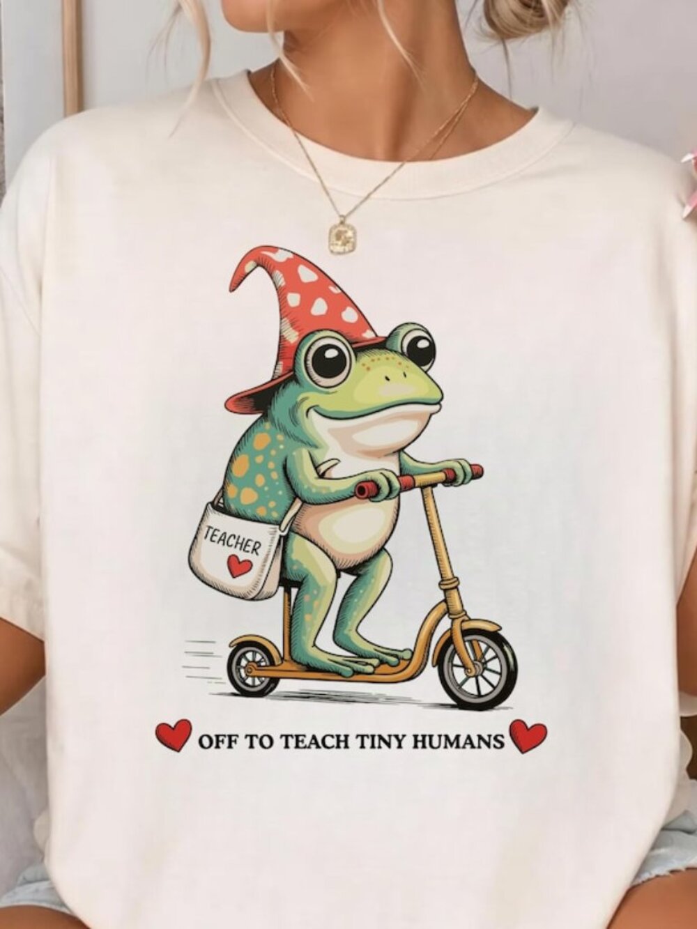 Teacher Back To School Shirt, Frog Teacher Tee